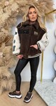 HIGH GLAMOUR TEDDY JACKET TT012 CHOCO