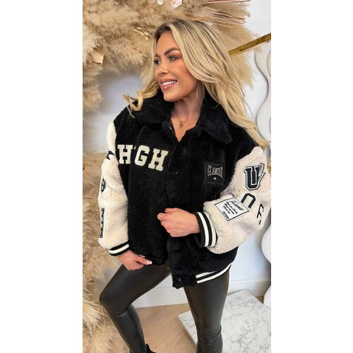 HIGH GLAMOUR TEDDY JACKET TT012 BLACK HIGH GLAMOUR TEDDY JACKET TT012 BLACK