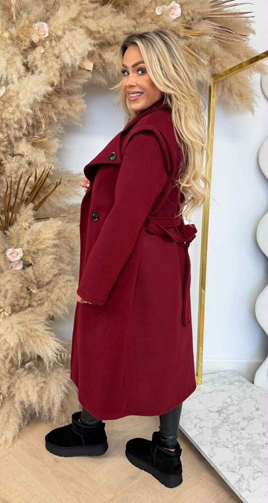 STEFIE LUS COAT BORDEAUX
