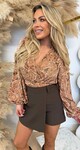 FALL FLOWER TOP 5237 BEIGE