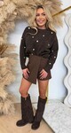 LOVE HARTJES SWEAT SH687 CHOCO