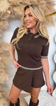 POLO KNITTED SHIRT R983 CHOCO