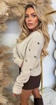HARTJES SLEEVE SWEAT AM858 TAUPE