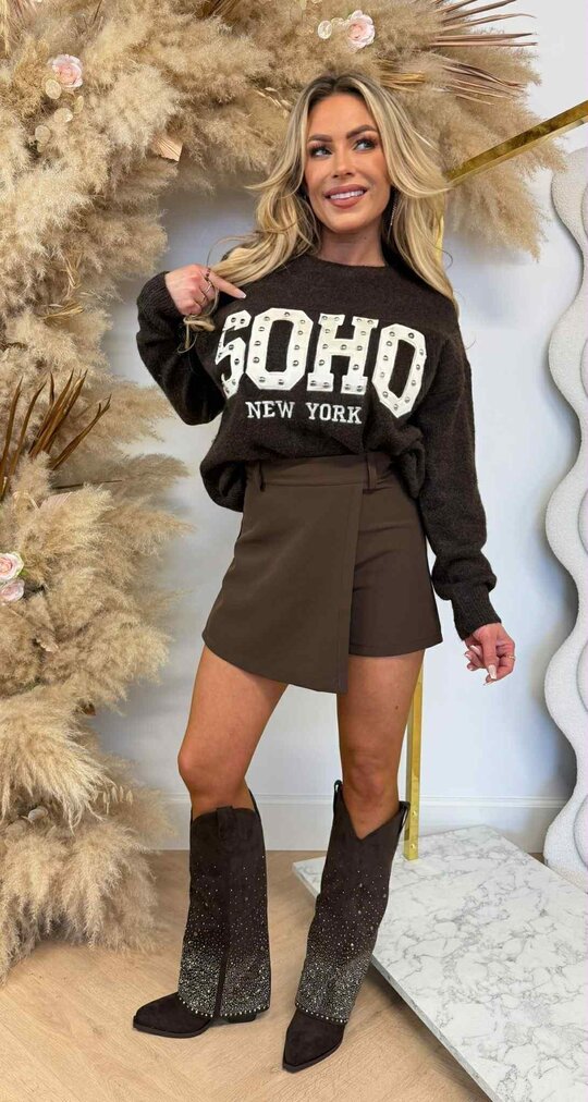 SOHO STUDS SWEAT AM862 CHOCO