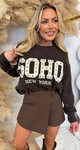 SOHO STUDS SWEAT AM862 CHOCO