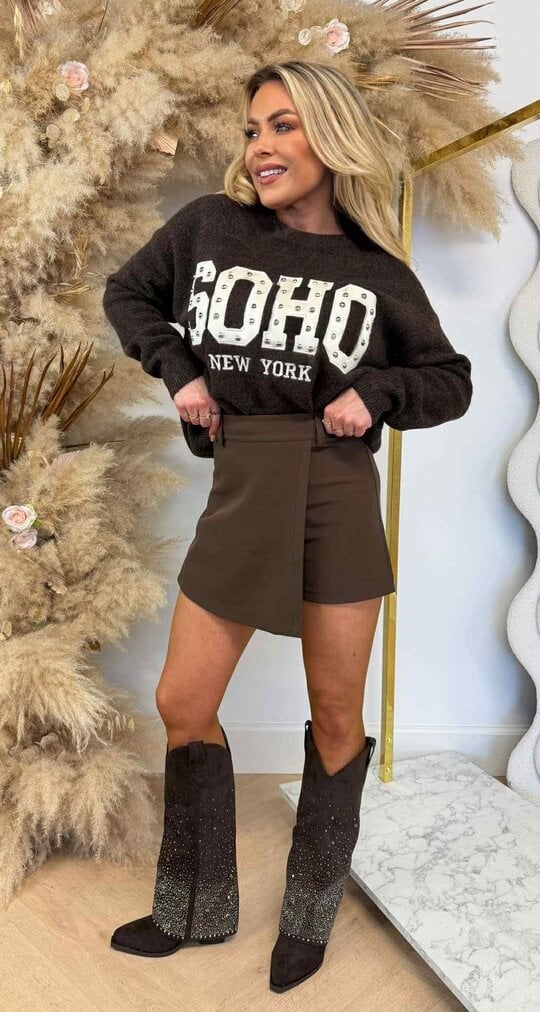 SOHO STUDS SWEAT AM862 CHOCO