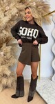 SOHO STUDS SWEAT AM862 CHOCO
