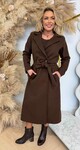 LAURA VILT COAT CHOCO
