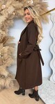 LAURA VILT COAT CHOCO