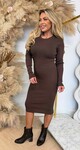BASIC RIB DRESS 2006 CHOCO