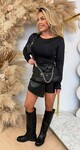 RIA BASIC STRETCH  TOP BLACK