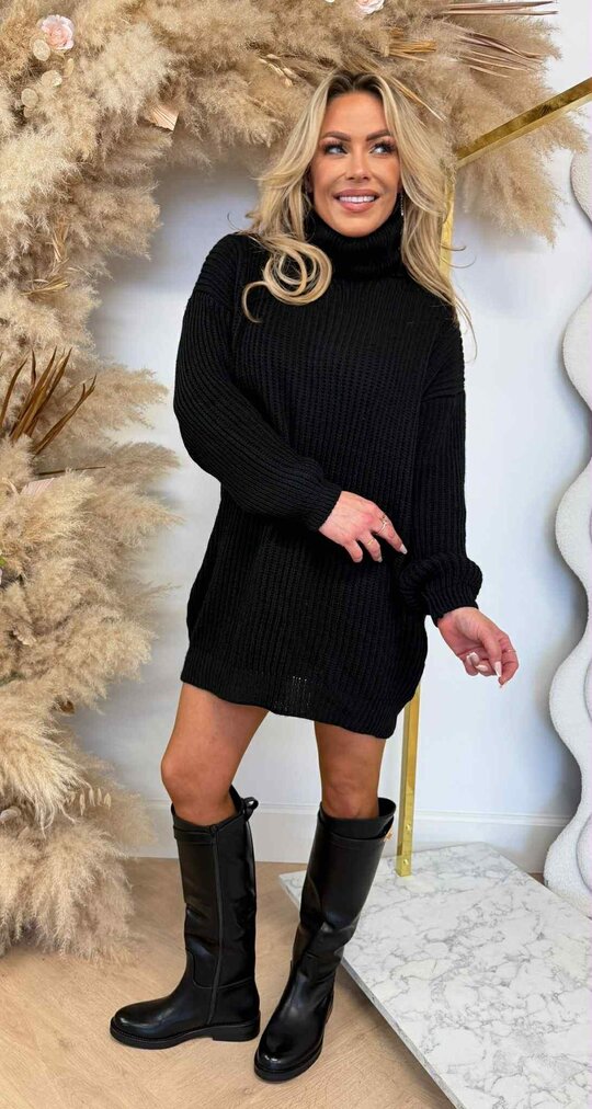 BASIC BESTSELLER KOL LONG SWEAT BLACK
