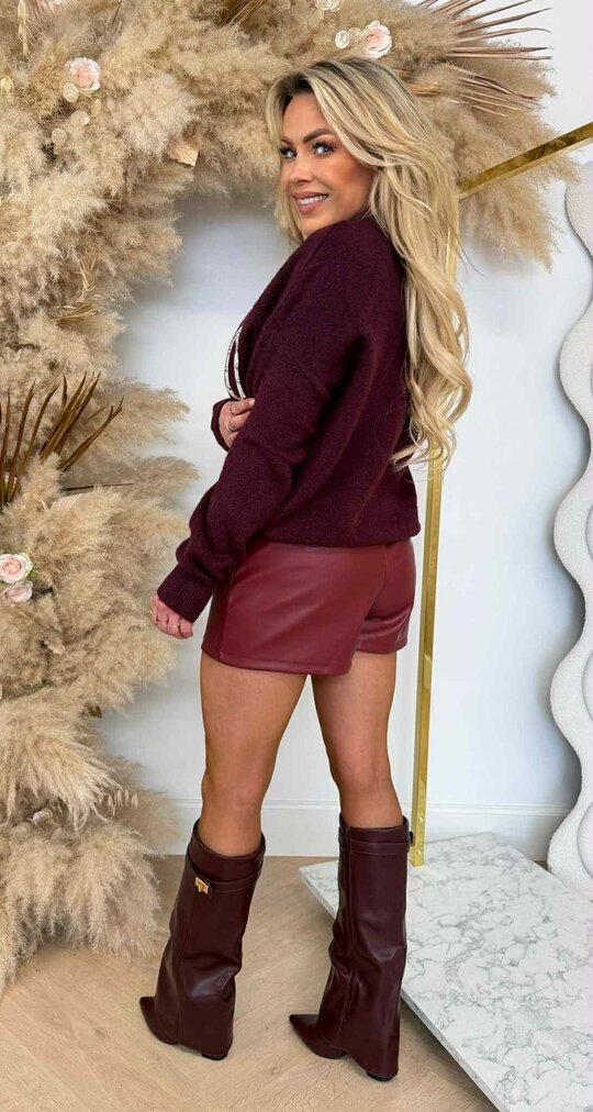 SOHO STUDS SWEAT AM862 BORDEAUX