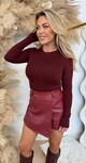 BY SWAN BASIC STRETCH SHIRT 9963 BORDEAUX