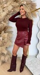 BY SWAN BASIC STRETCH SHIRT 9963 BORDEAUX