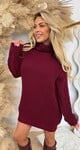 BASIC BESTSELLER KOL LONG SWEAT BORDEAUX