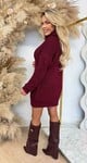 BASIC BESTSELLER KOL LONG SWEAT BORDEAUX