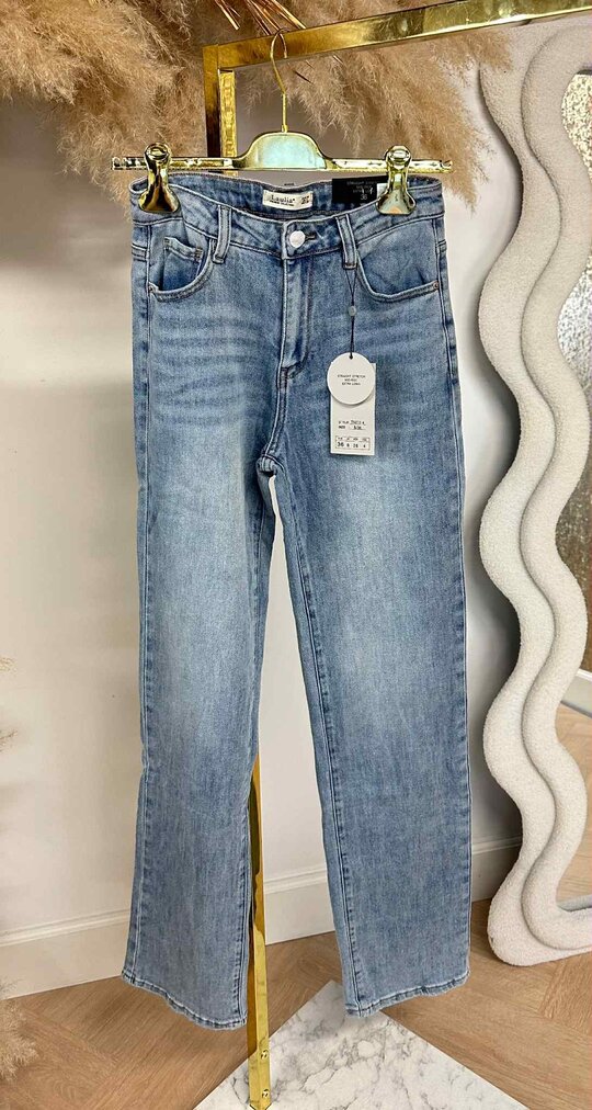 STRAIGHT STRETCH JEANS 6272-4 LIGHTDENIM
