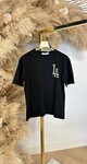 LA LEO PRINT TEKST TEE 257 BLACK