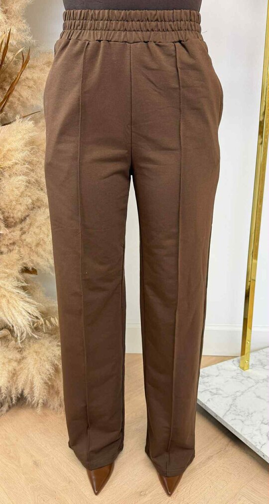 BY SWAN STRAIGHT LEG JOGGER 6169 CHOCO