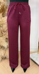 ALL OVER SPARKLE STRAIGHT PANTS WINE