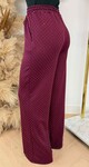 ALL OVER SPARKLE STRAIGHT PANTS WINE