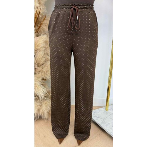 ALL OVER SPARKLE STRAIGHT PANTS CHOCO ALL OVER SPARKLE STRAIGHT PANTS CHOCO