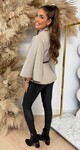 GLITTER GIRL PONCHO + BELT BEIGE