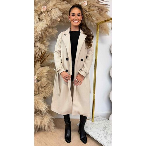 ANNA BASIC BUTTON COAT LIGHTBEIGE ANNA BASIC BUTTON COAT LIGHTBEIGE