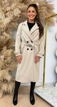 ANNA BASIC BUTTON COAT LIGHTBEIGE