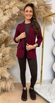 PAREL MOUW VESTJE BURGUNDY