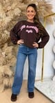 LOS ANGELES NIGHTS SWEAT 801812 BROWN