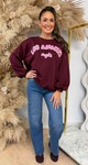 LOS ANGELES NIGHTS SWEAT 801812 BURGUNDY
