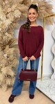 ZOE SOFT TOP BURGUNDY