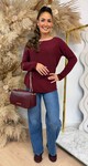 ZOE SOFT TOP BURGUNDY