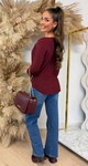 ZOE SOFT TOP BURGUNDY