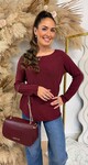 ZOE SOFT TOP BURGUNDY