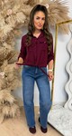 LARIS KNOOP BLOUSE WINE