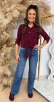 LARIS KNOOP BLOUSE WINE