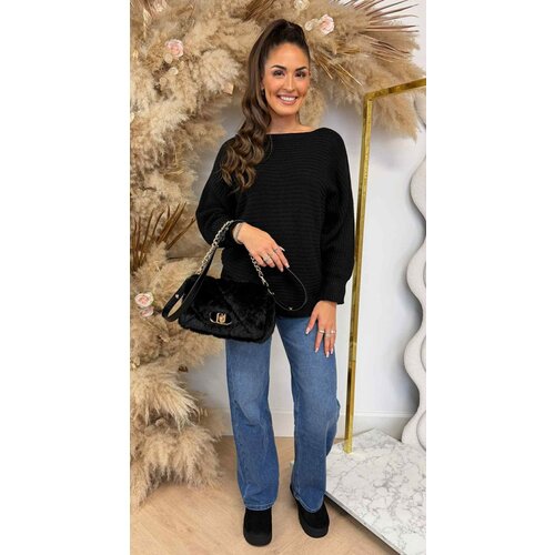 BASIC KNITTED SWEATER BLACK BASIC KNITTED SWEATER BLACK