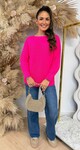 BASIC KNITTED SWEATER NEONPINK