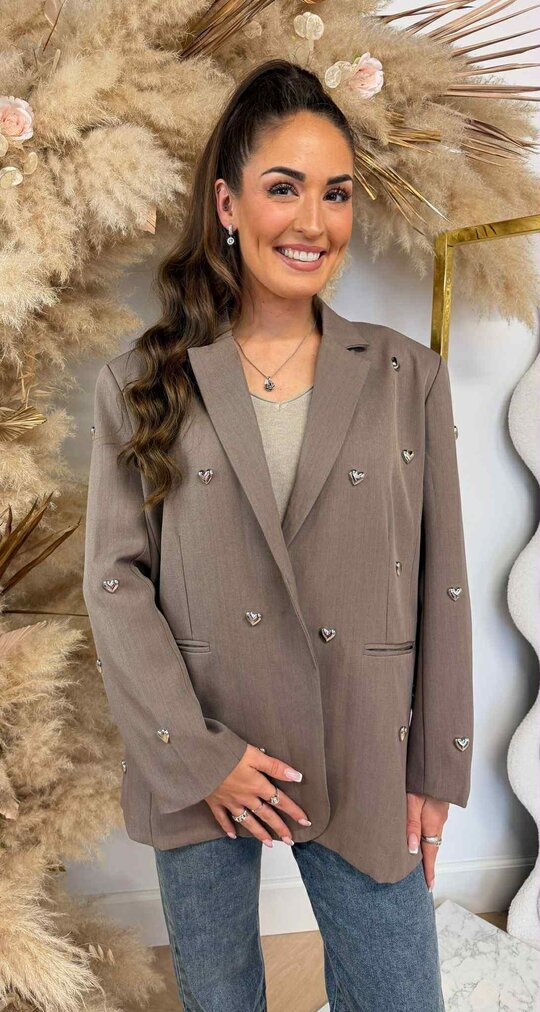 LUXURY HARTJES BLAZER L062 TAUPE