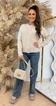 KNOOPJES VEST/SWEAT 658 TAUPE