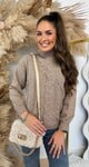 KNITTED KAYLLA SWEAT 10022 TAUPE