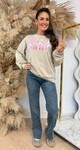 NEW YORK VIBES OVERSIZED SWEAT 801811 BEIGE