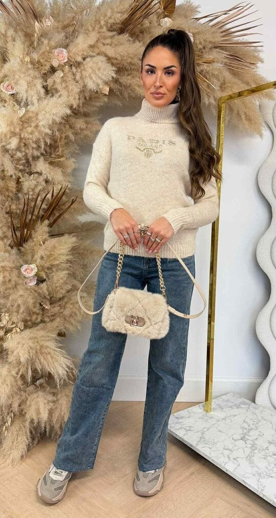 PARIS MILANO KOL KNIT SWEAT 08066 BEIGE