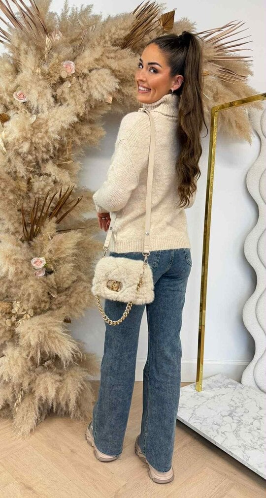 PARIS MILANO KOL KNIT SWEAT 08066 BEIGE