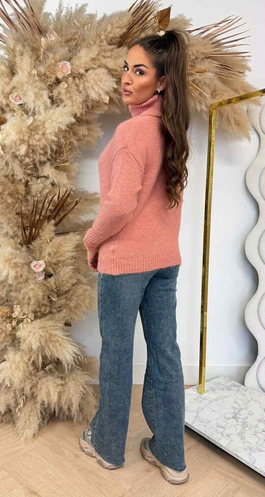 PARIS MILANO KOL KNIT SWEAT 08066 OLDPINK
