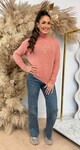 PARIS MILANO KOL KNIT SWEAT 08066 OLDPINK