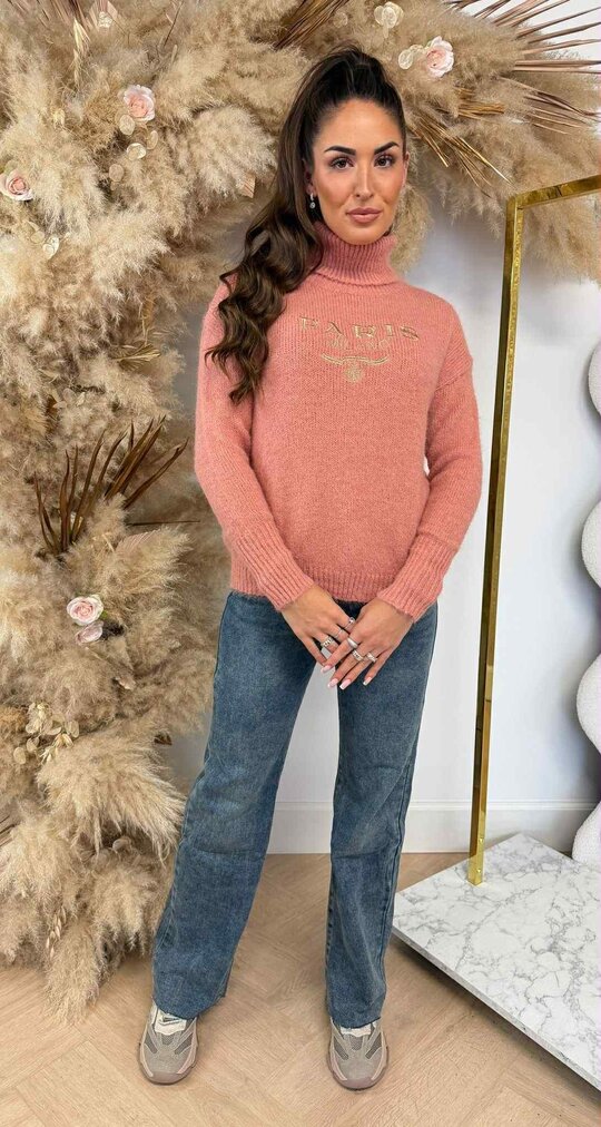 PARIS MILANO KOL KNIT SWEAT 08066 OLDPINK